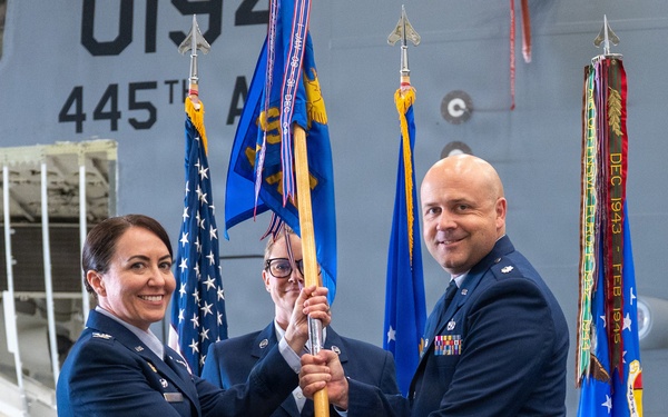 445th Maintenance Group hosts double change of command ceremony