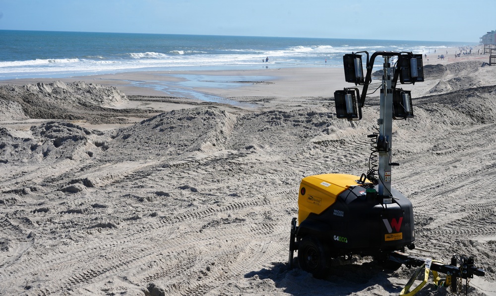 USACE completes beach renourishment, begins demobilization at Carolina and Kure beaches