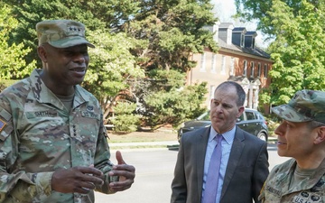 IMCOM Command Team Reviews Infrastructure, Recognizes Workforce during Visit to JBM-HH