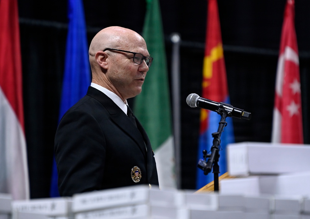 Soldiers Don Green Beret During Special Forces Graduation