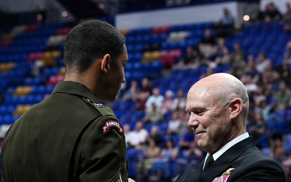Soldiers Don Green Beret During Special Forces Graduation