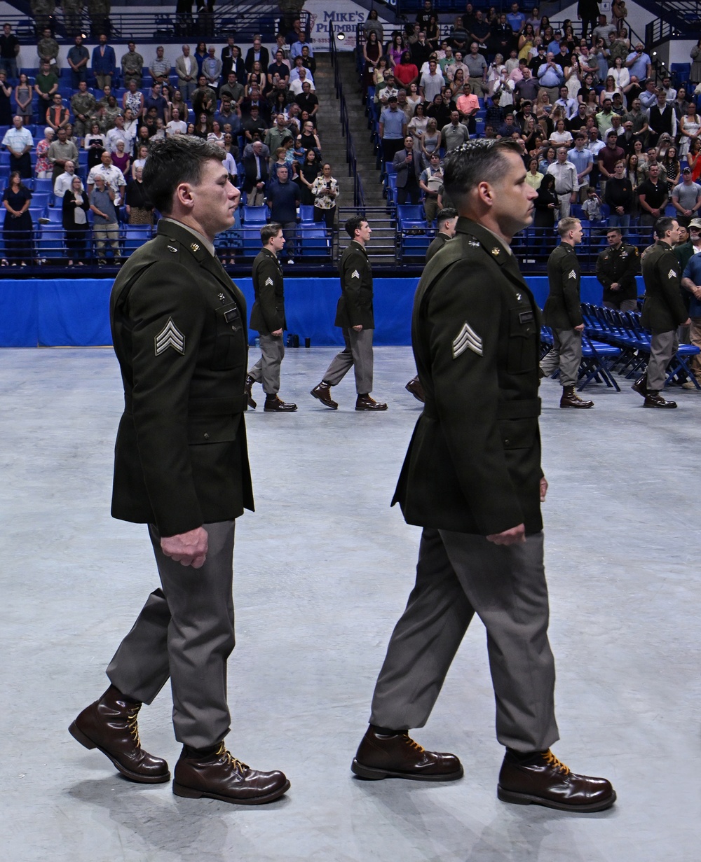 Soldiers Don Green Beret During Special Forces Graduation