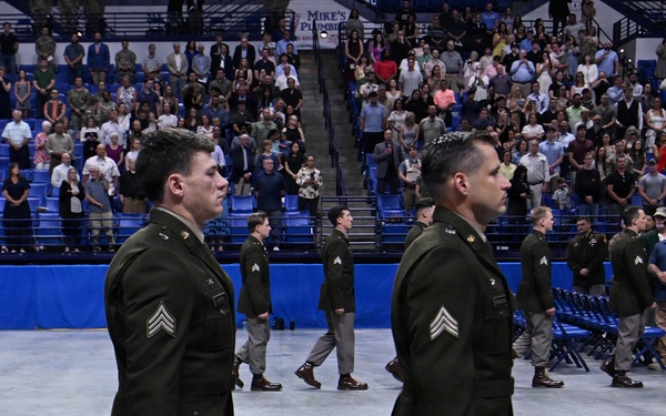Soldiers Don Green Beret During Special Forces Graduation