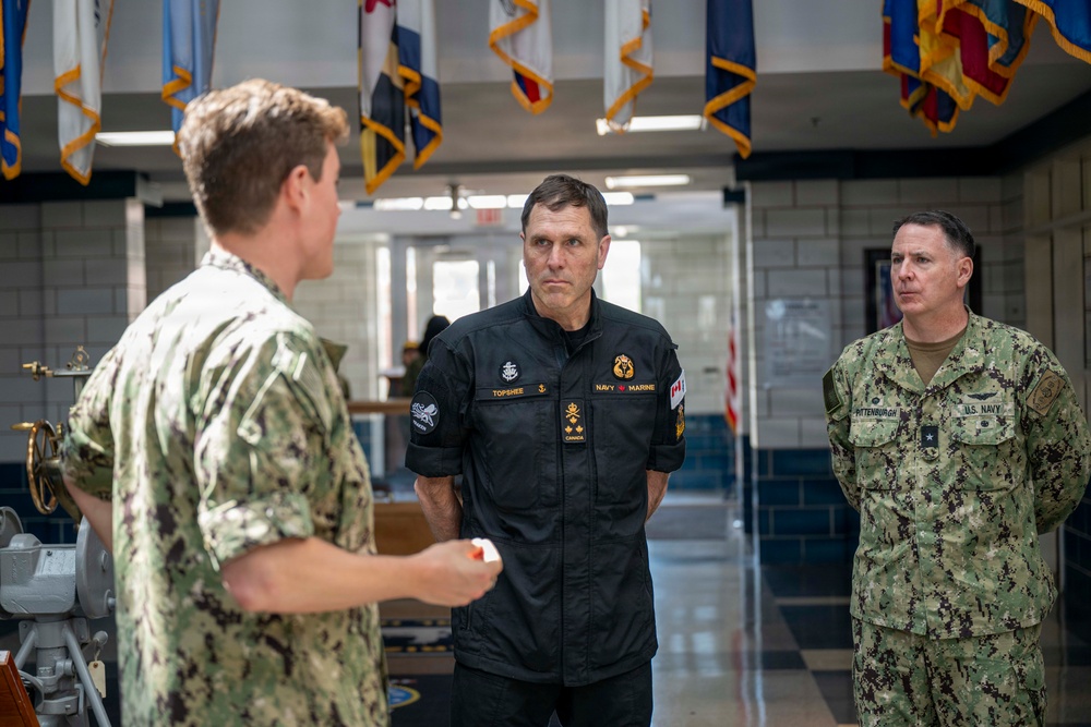 Vice Adm. Angus Topshee Visits Recruit Training Command