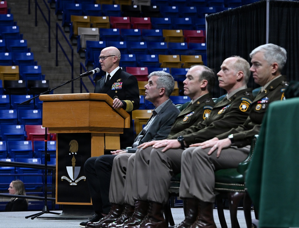 Soldiers Don Green Beret During Special Forces Graduation
