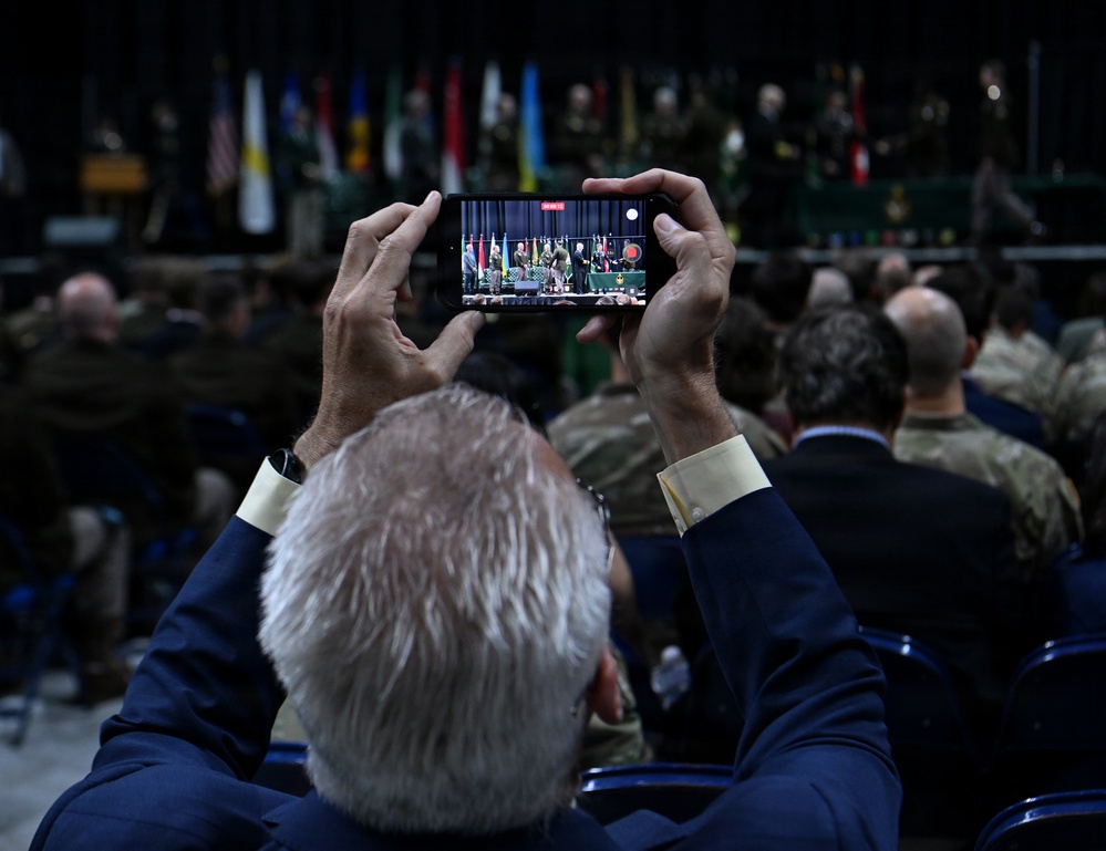 Soldiers Don Green Beret During Special Forces Graduation