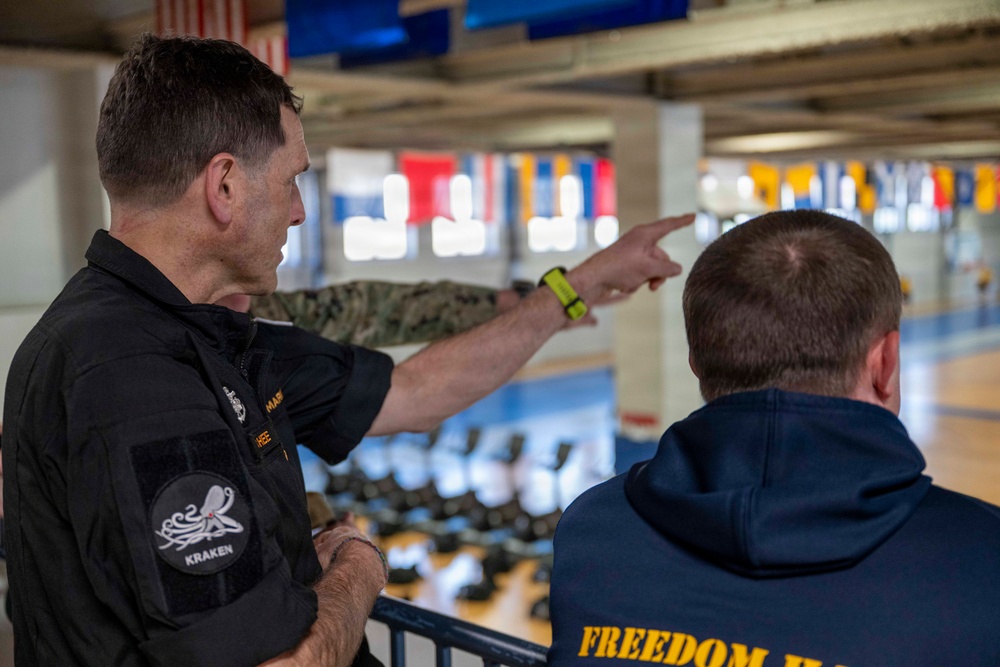 Vice Adm. Angus Topshee Visits Recruit Training Command