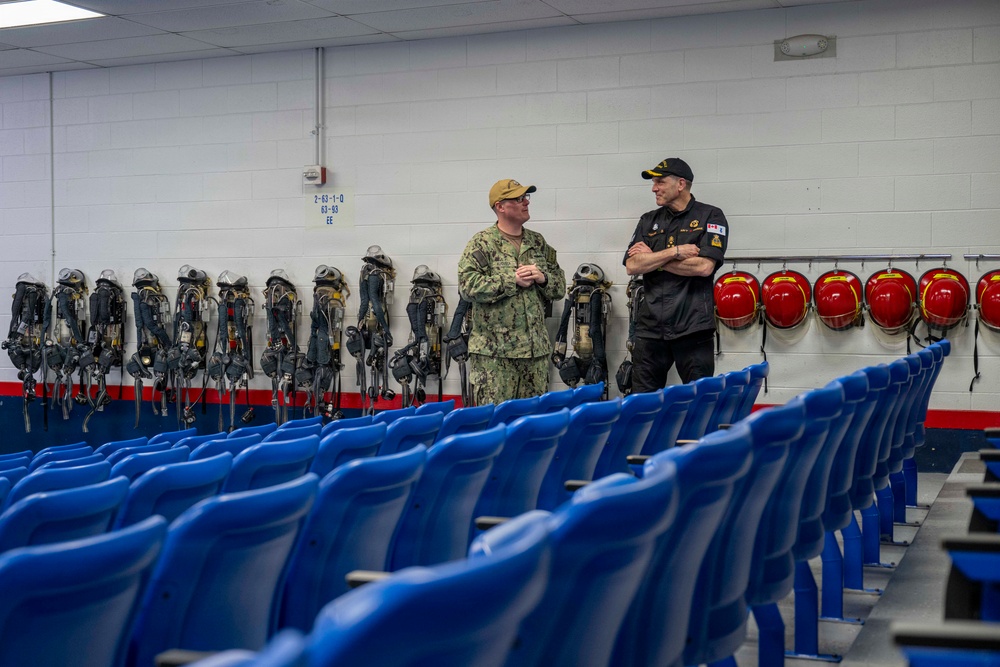 Vice Adm. Angus Topshee Visits Recruit Training Command