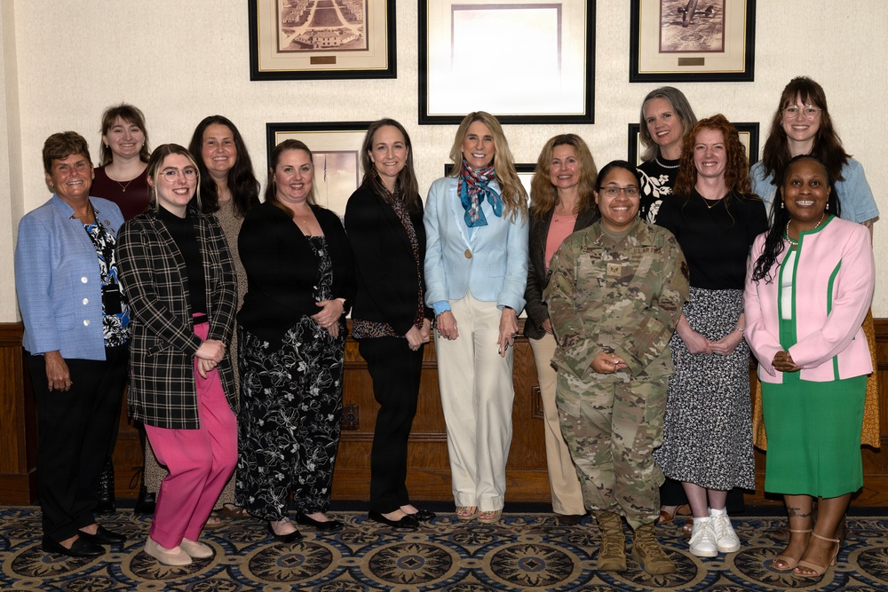 Mrs. Cindy Wilsbach visits Joint Base San Antonio-Randolph