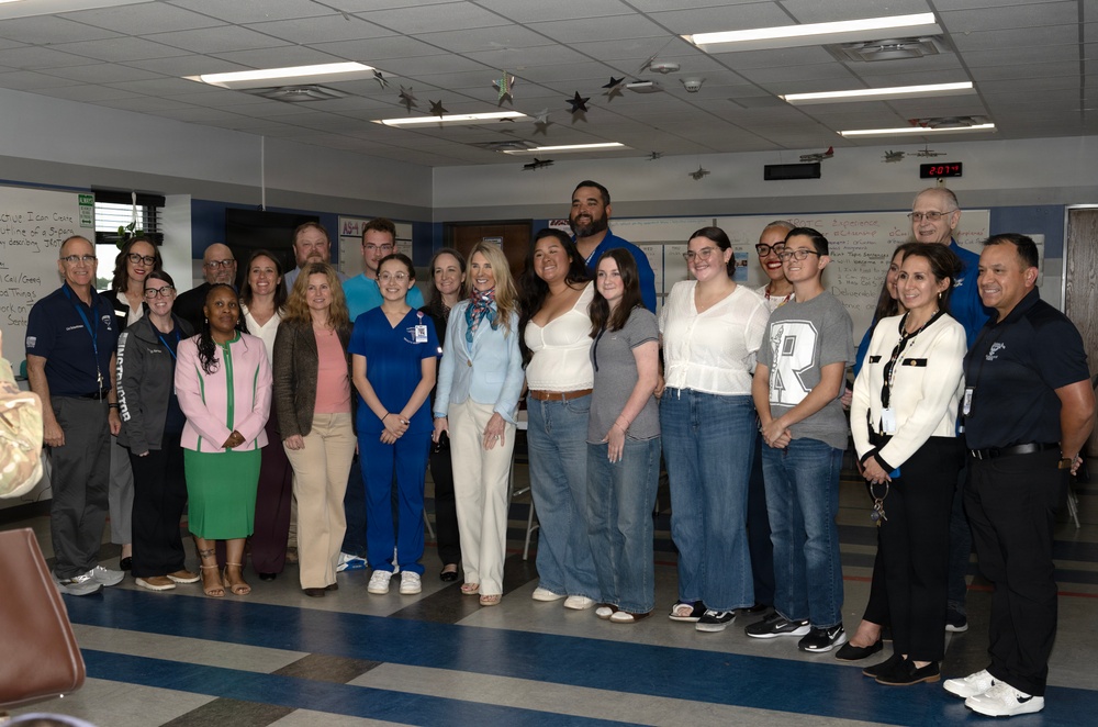 Mrs. Cindy Wilsbach visits Joint Base San Antonio-Randolph