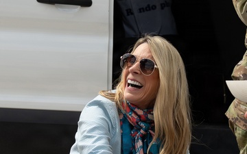 Mrs. Cindy Wilsbach visits 341st Training Squadron Military Working Dog Breeding Program