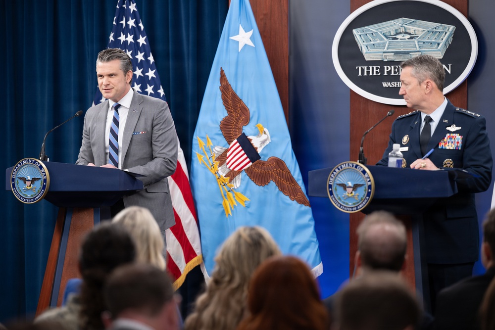 SW, CJCS Hold Operation Epic Fury Presser