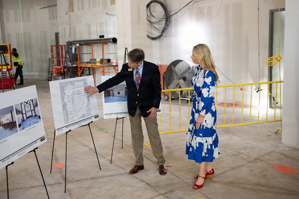 Mrs. Cindy Wilsbach tours Blue Skies of Texas facilities