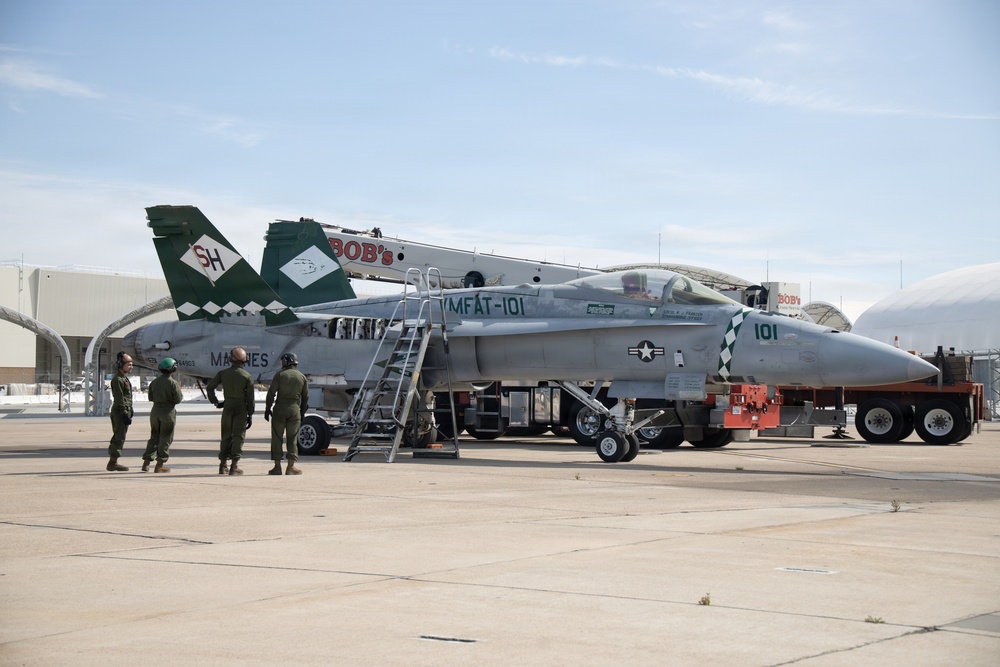 Devilfish hoist stricken aircraft