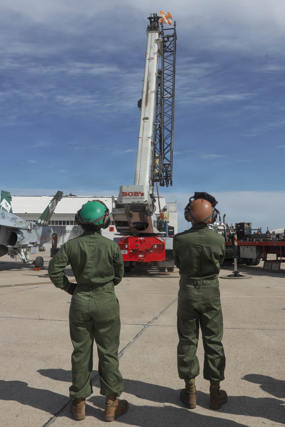 Devilfish hoist stricken aircraft