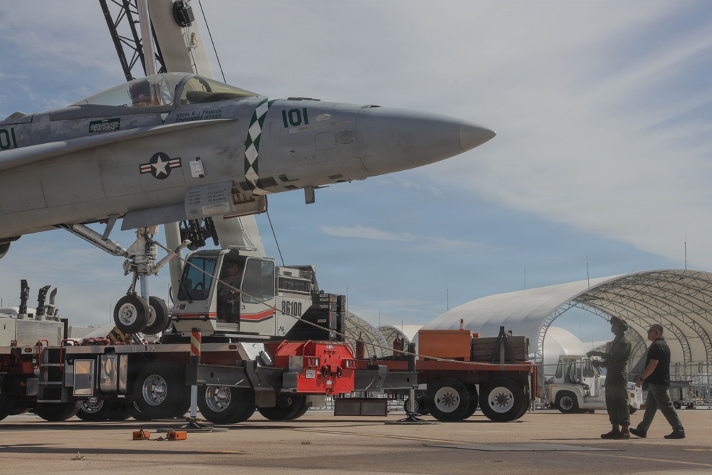 Devilfish hoist stricken aircraft