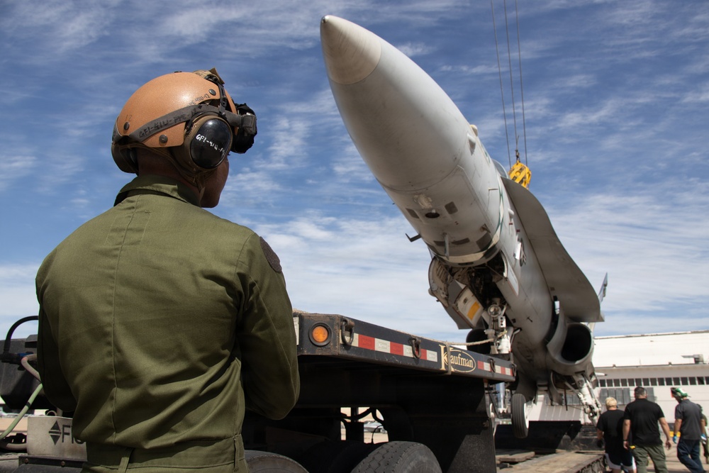 Devilfish hoist stricken aircraft