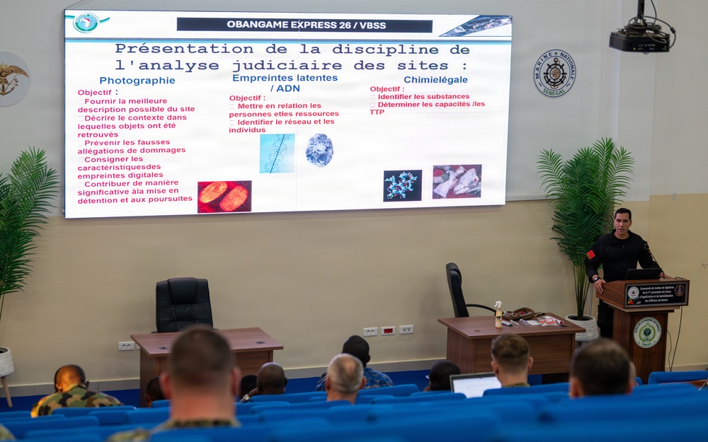 Obangame Express 2026 participants conduct VBSS SMEE