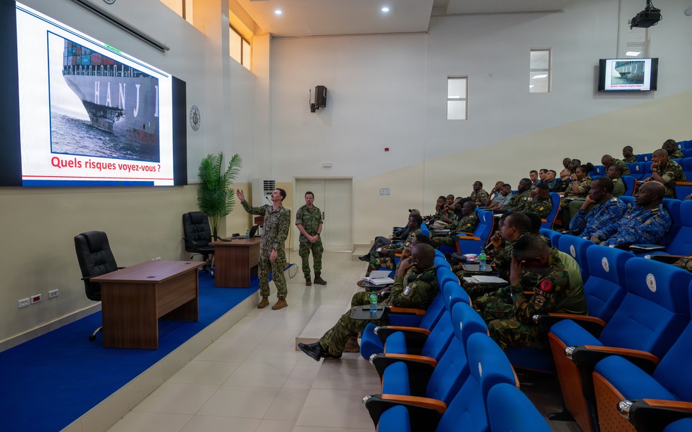 Obangame Express 2026 participants conduct VBSS SMEE