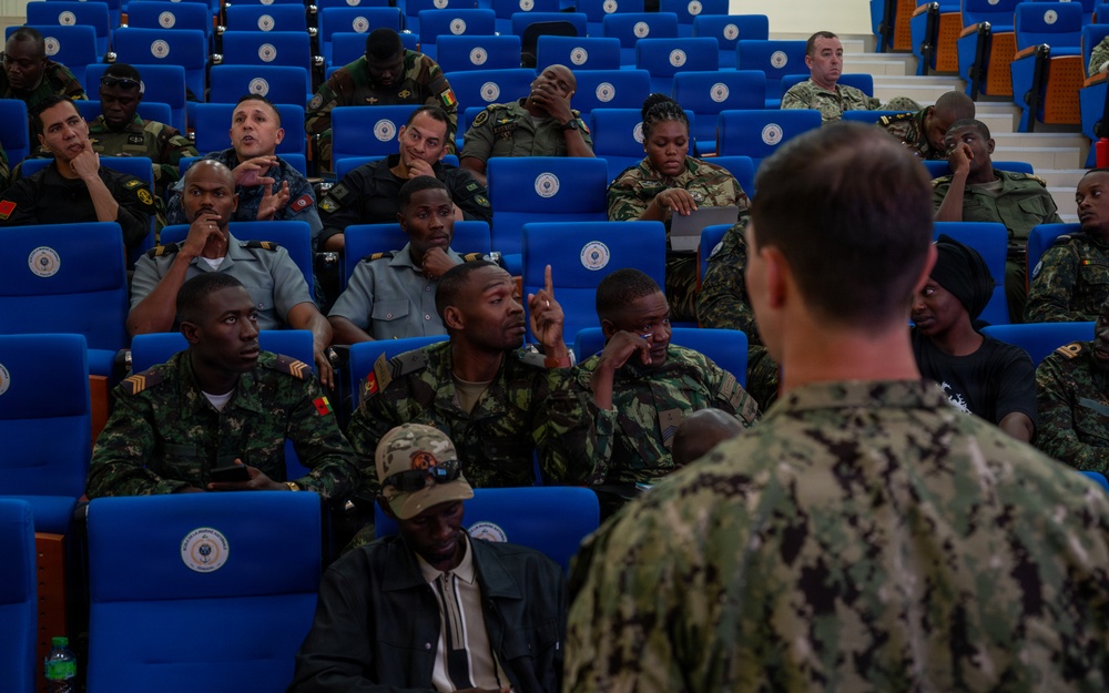 Obangame Express 2026 participants conduct VBSS SMEE