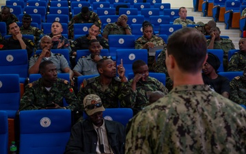 Obangame Express 2026 participants conduct VBSS SMEE