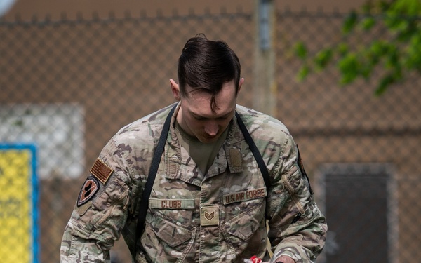48 SFS military working dog routine training