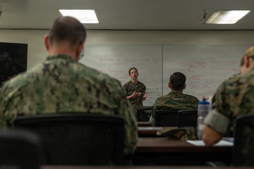 Sailors conduct Tier 4 TCCC Training