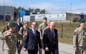 European Commissioner for Defence Tours Pabrade Training Area&amp;#xA;