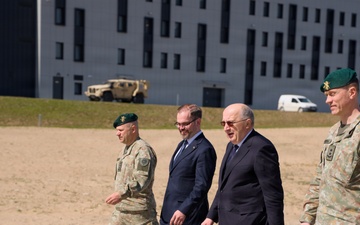 European Commissioner for Defence Tours Pabrade Training Area&amp;#xA;