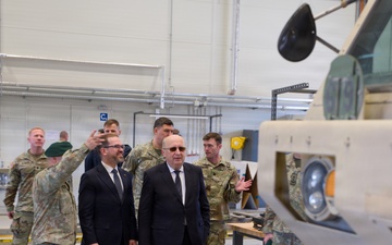 European Commissioner for Defence Tours Pabrade Training Area&amp;#xA;