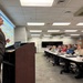 Garrison Manager Bill Cole speaks to Leadership Macomb