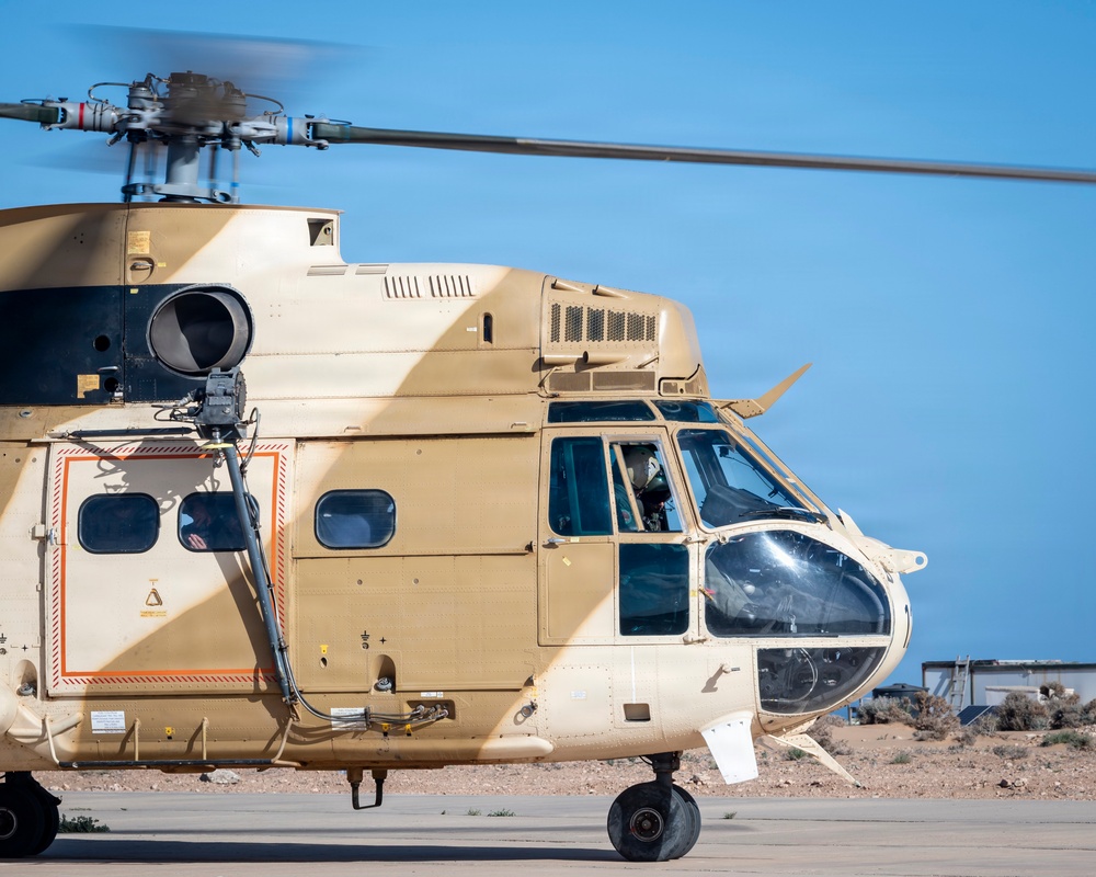 Moroccan Puma helicopter supports multinational JTAC training at African Lion 26