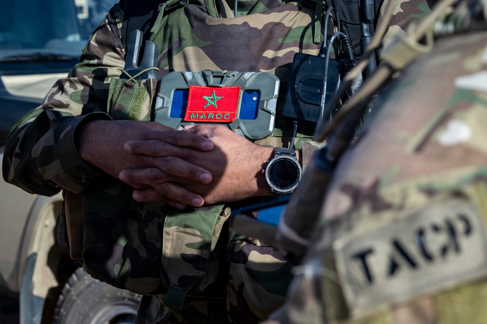 Moroccan Puma helicopter supports multinational JTAC training at African Lion 26