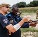 Ivorian law enforcement executes pistol marksmanship drills during Flintlock 26