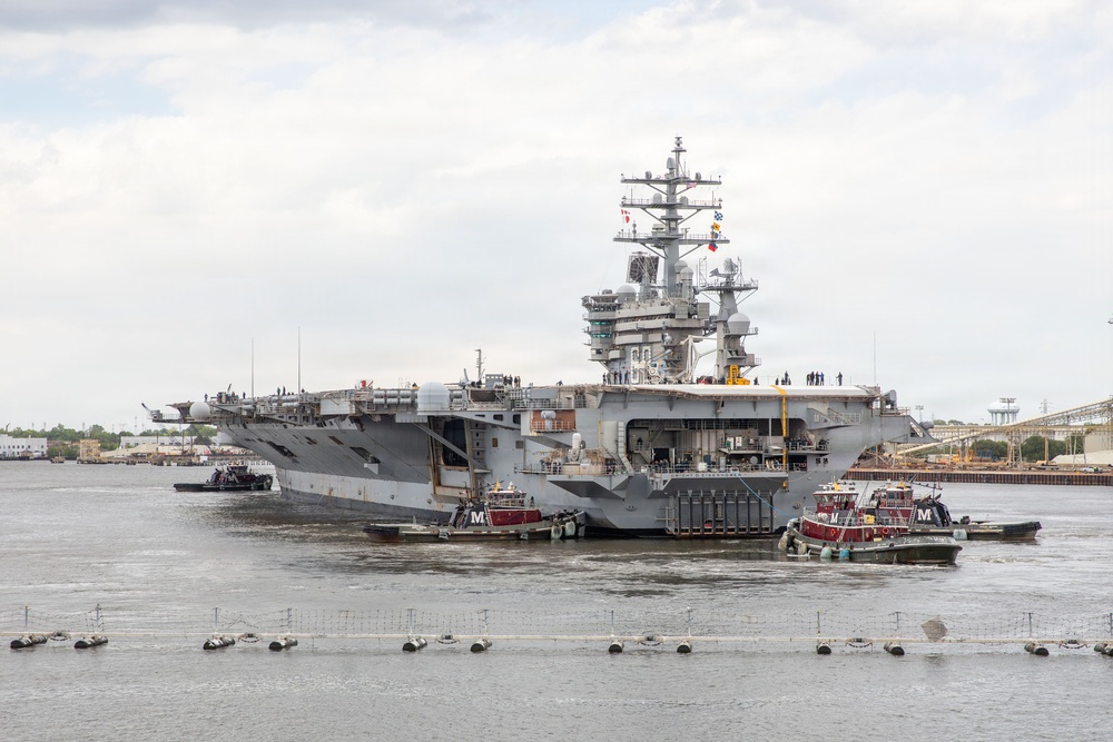USS Dwight D. Eisenhower completes Planned Incremental Availability at Norfolk Naval Shipyard