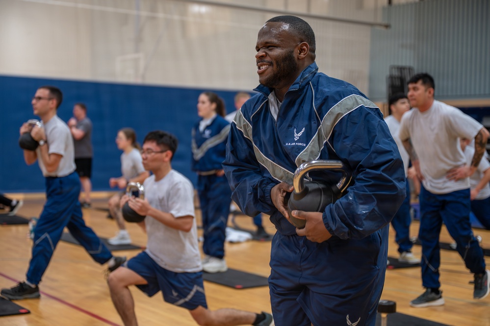 341st FSS Airmen maintain mission readiness through physical training