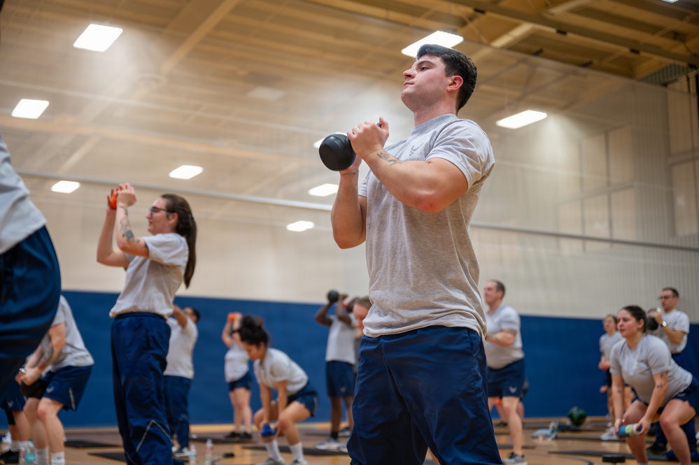 341st FSS Airmen maintain mission readiness through physical training