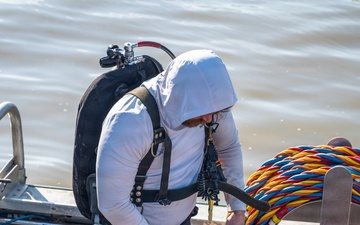 Diving at Huron Pier, Inspecting the Recent Repairs