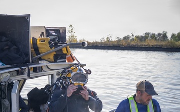 Diving at Huron Pier, Inspecting the Recent Repairs