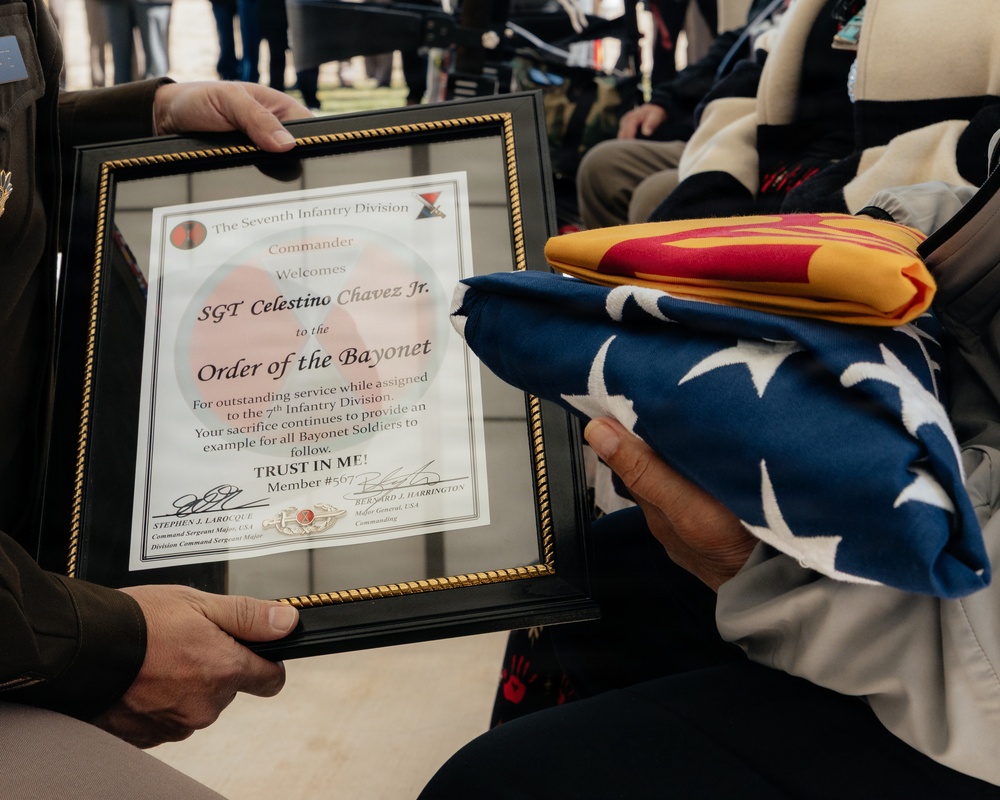 7th Infantry Division Participate in the Repatriation of Sgt. Celestino Chavez Jr.