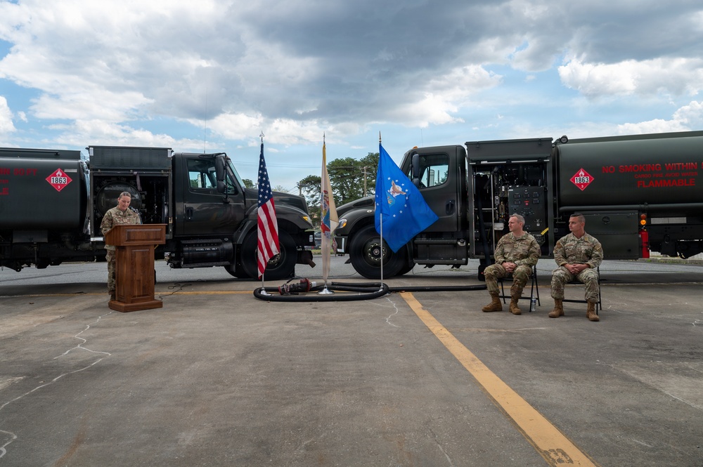 New Jersey Air National Guard Airman receives Bronze Star medal during ceremony at the 177th Fighter Wing