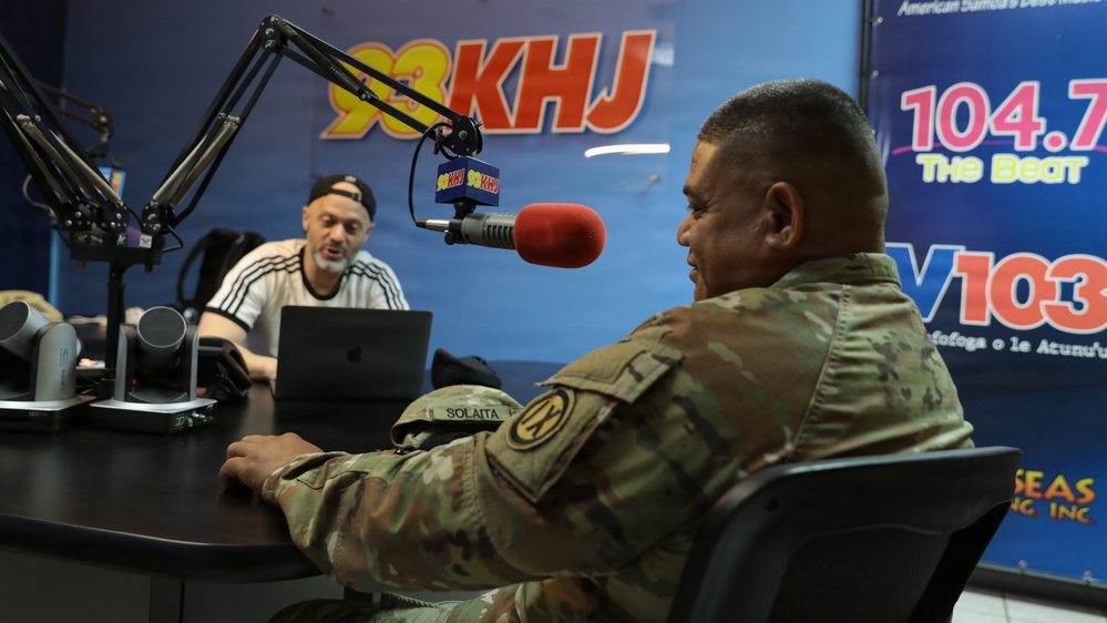 Soldier promotes 9th MSC open house in American Samoa