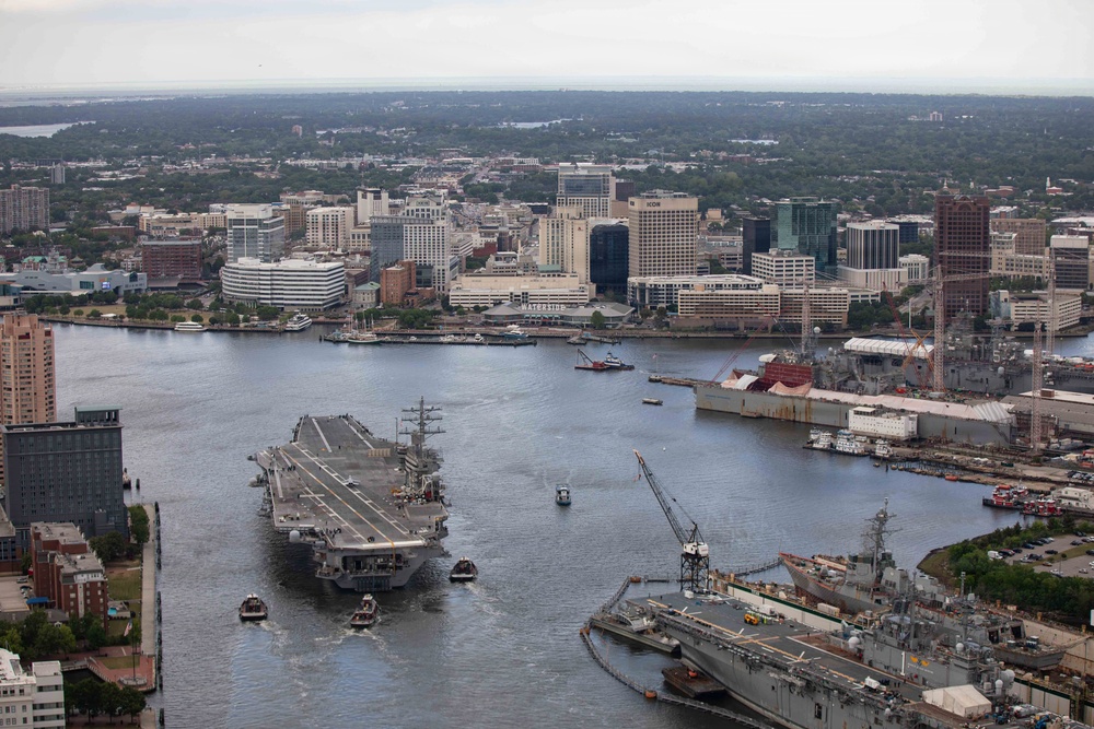 IKE departs for Sea Trials