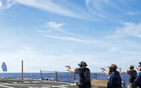Live Fire Exercises Aboard USS Mason (DDG 87)