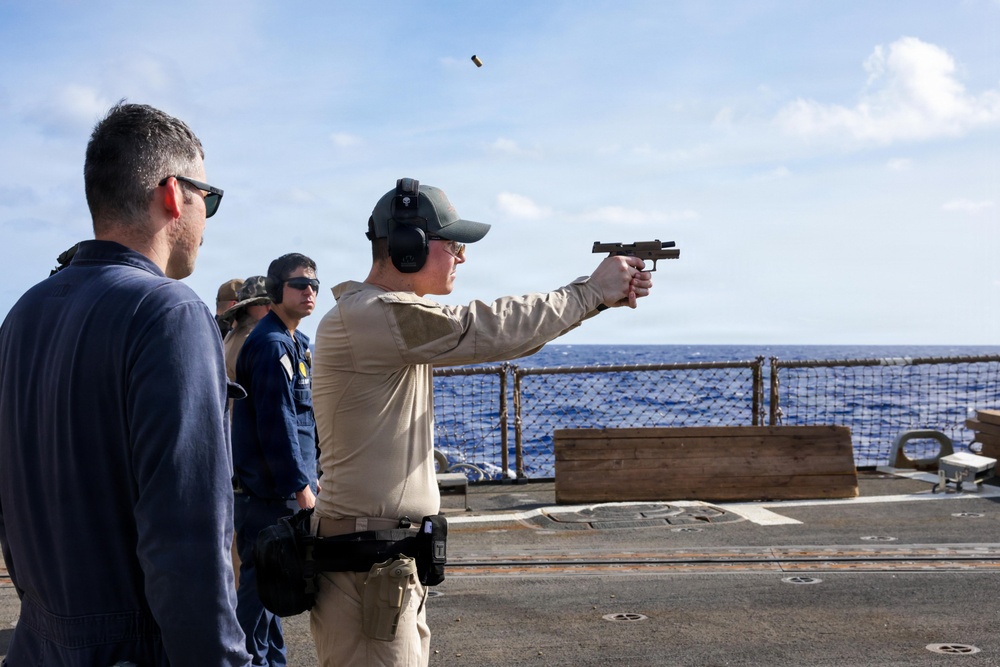 Live Fire Exercises Aboard USS Mason (DDG 87)