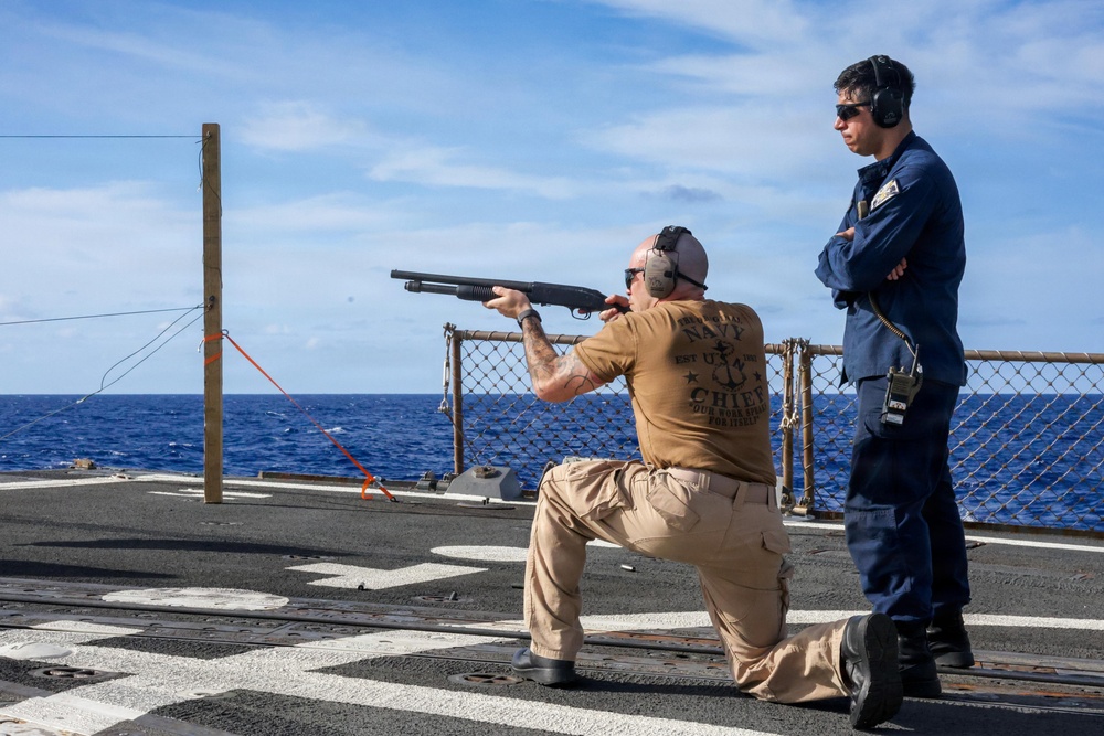 Live Fire Exercises Aboard USS Mason (DDG 87)
