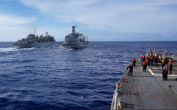 Replenishment-at-Sea Aboard USS Mason (DDG87)