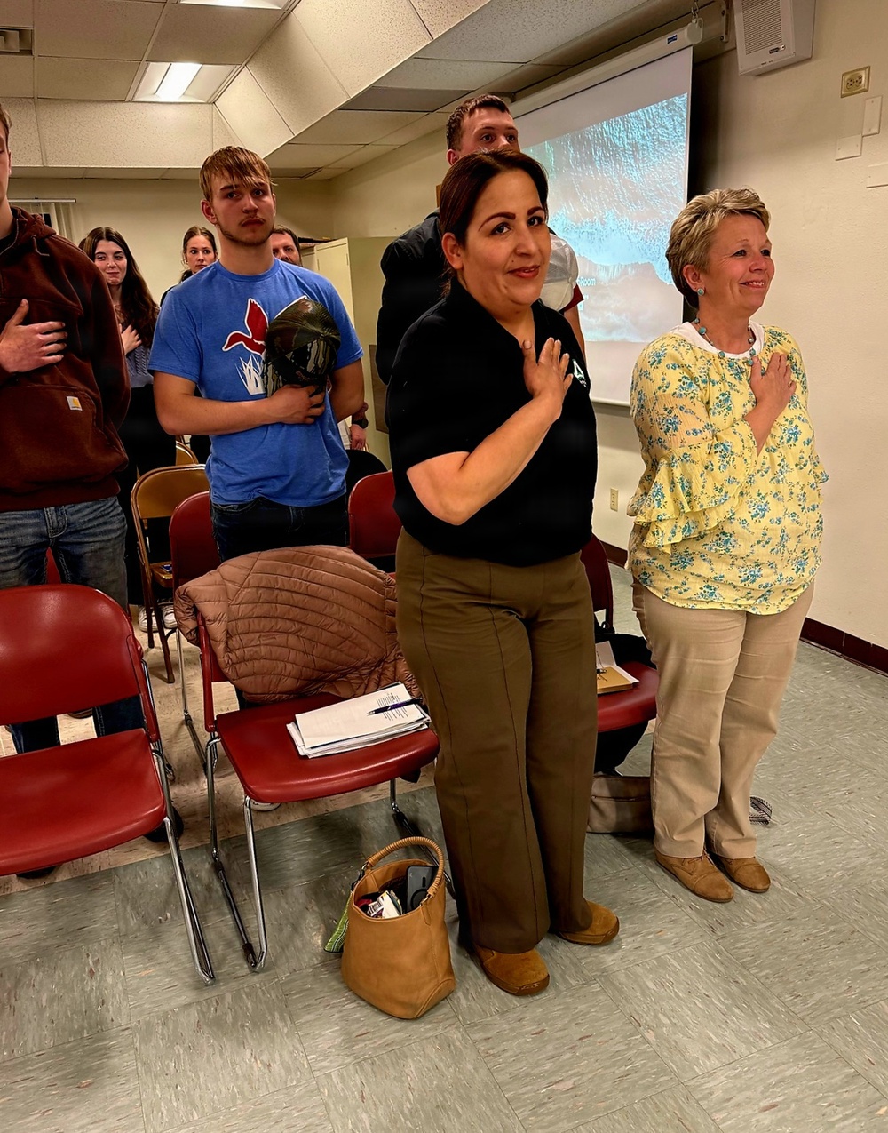Fort McCoy personnel support April 2026 MOMC visit to Tomah School Board meeting