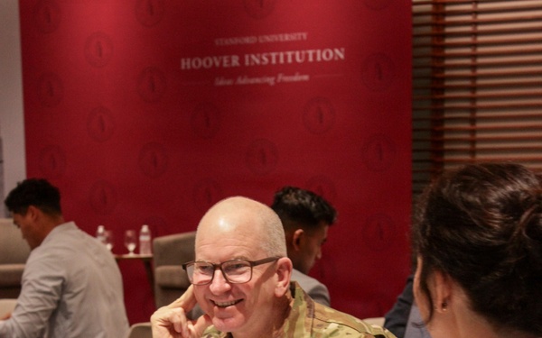 Lt. Gen. Dennis Bythewood participates in the "Cosmic Conquests" Space &amp; Wargaming Workshop at the Hoover Institution, Stanford University