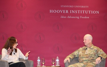 Lt. Gen. Dennis Bythewood participates in the "Cosmic Conquests" Space &amp; Wargaming Workshop at the Hoover Institution, Stanford University